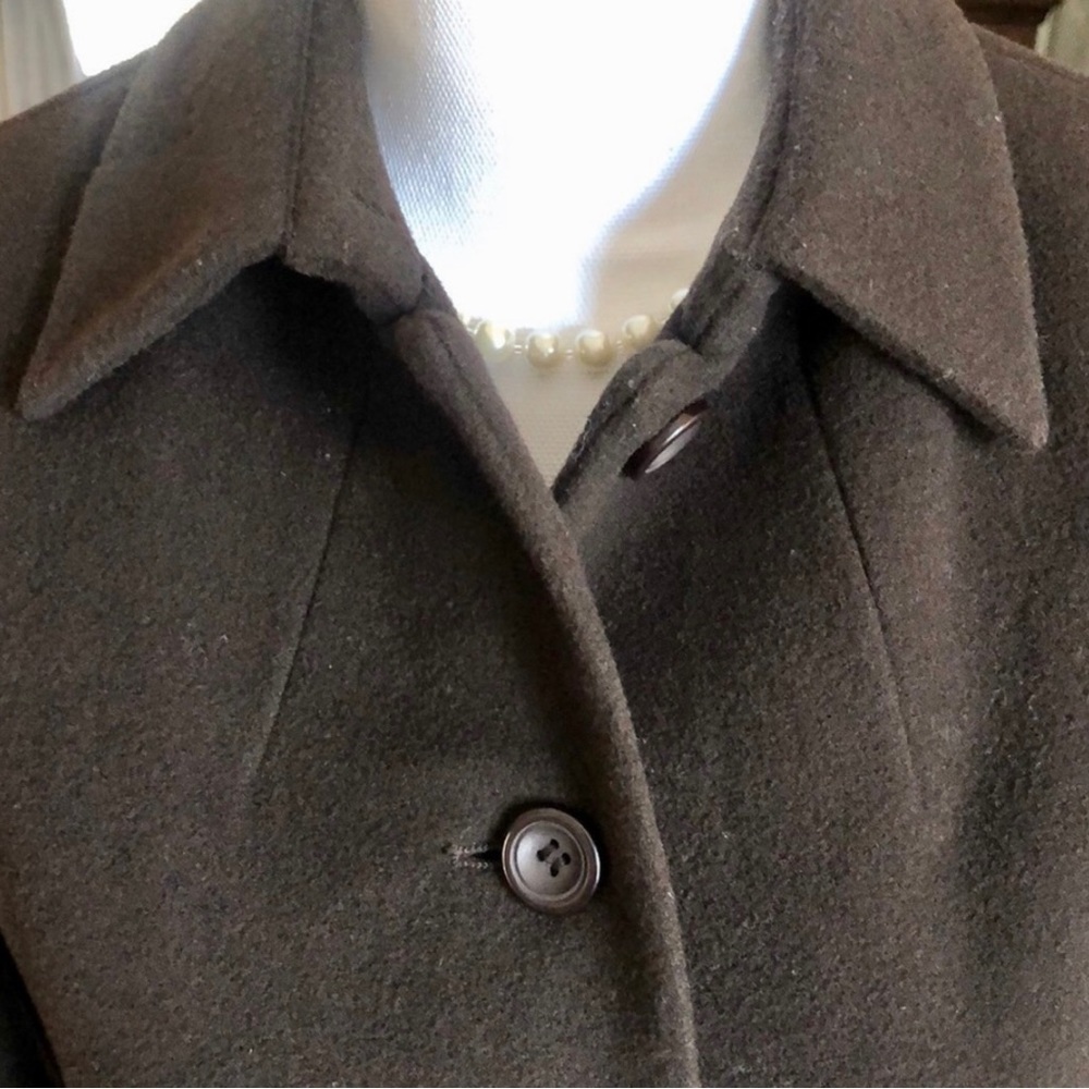 Harve Benard Brown Car Coat Size 8P - Picture 3 of 6